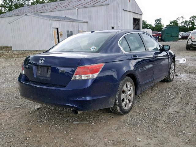 1HGCP2F88AA087550 - 2010 HONDA ACCORD EXL BLUE photo 4