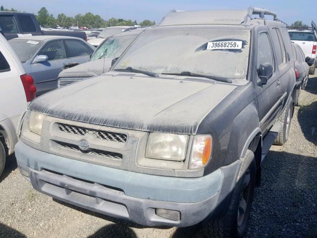 5N1ED28T01C550900 - 2001 NISSAN XTERRA XE BLACK photo 2