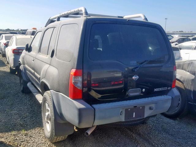 5N1ED28T01C550900 - 2001 NISSAN XTERRA XE BLACK photo 3