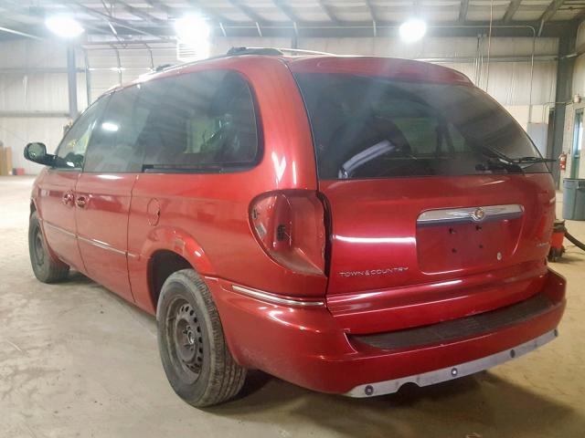 2A8GP64L97R258365 - 2007 CHRYSLER TOWN & COU RED photo 3