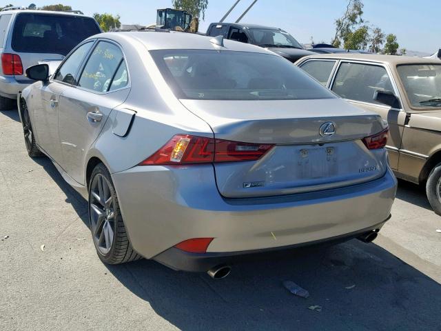 JTHBF1D21F5078841 - 2015 LEXUS IS 250 GRAY photo 3