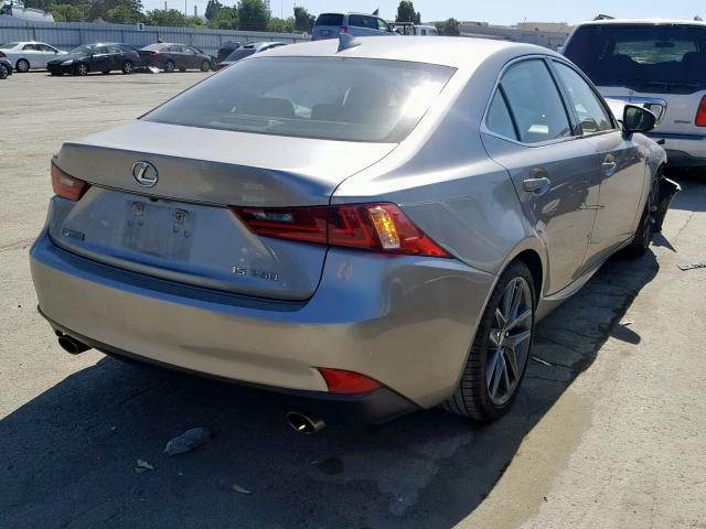 JTHBF1D21F5078841 - 2015 LEXUS IS 250 GRAY photo 4