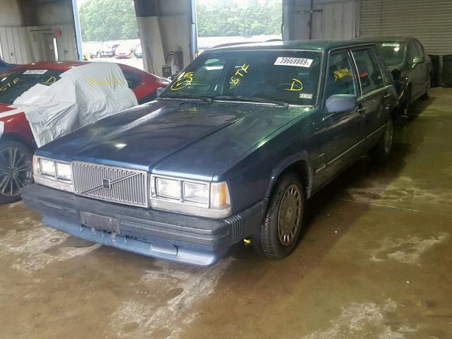 YV1FX8844K2380103 - 1989 VOLVO 740 GL BLUE photo 2