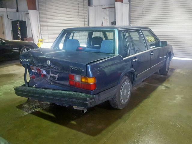 YV1FX8844K2380103 - 1989 VOLVO 740 GL BLUE photo 4