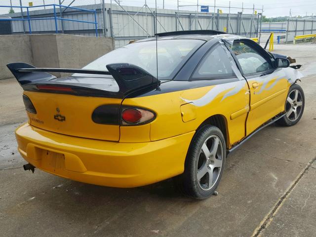 1G1JH12FX27326752 - 2002 CHEVROLET CAVALIER L YELLOW photo 4