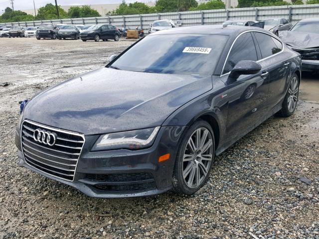 WAU2GAFC9EN096942 - 2014 AUDI A7 PRESTIG GRAY photo 2