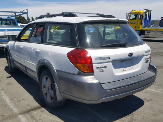 4S4BP86C654318382 - 2005 SUBARU LEGACY OUT WHITE photo 3