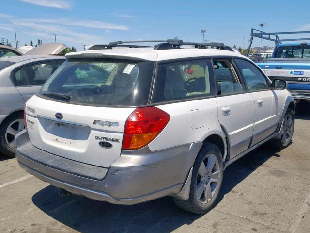 4S4BP86C654318382 - 2005 SUBARU LEGACY OUT WHITE photo 4