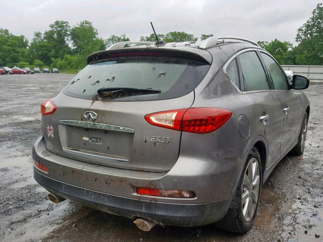 JNKAJ09F58M357931 - 2008 INFINITI EX35 BASE GRAY photo 4