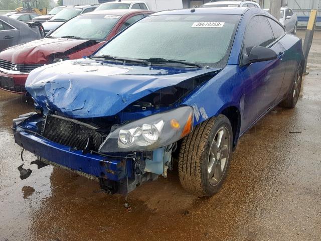 1G2ZH18N974112339 - 2007 PONTIAC G6 GT BLUE photo 2