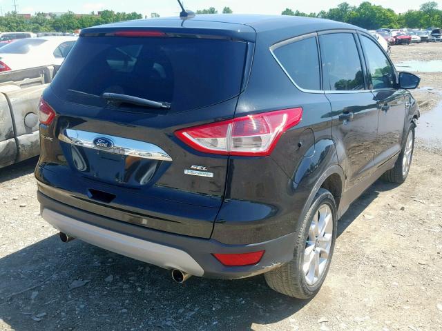 1FMCU0HX8DUB80440 - 2013 FORD ESCAPE SEL BLACK photo 4