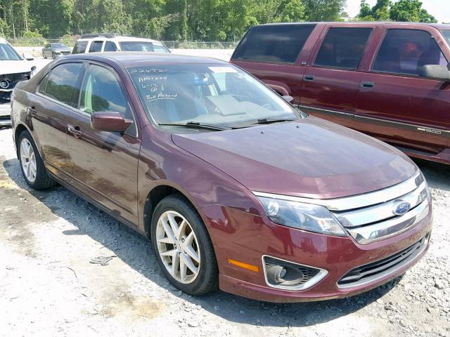 3FAHP0JA2CR226525 - 2012 FORD FUSION SEL RED photo 1