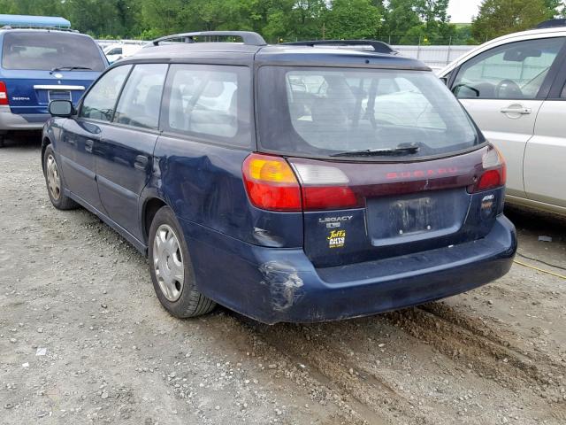 4S3BH635226305317 - 2002 SUBARU LEGACY L BLUE photo 3