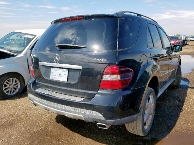 4JGBB86E78A388849 - 2008 MERCEDES-BENZ ML 350 BLACK photo 4