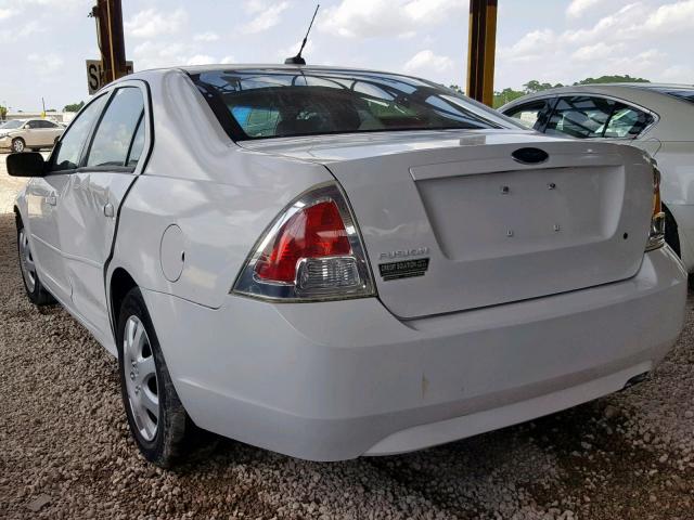 3FAHP06Z88R210903 - 2008 FORD FUSION S WHITE photo 3