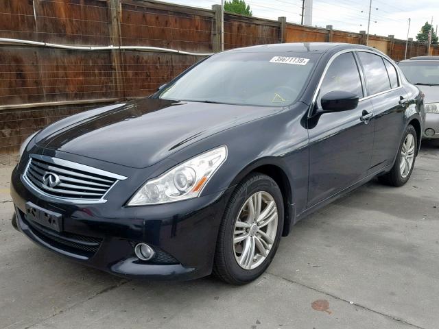 JN1CV6AR4DM759489 - 2013 INFINITI G37 BLACK photo 2