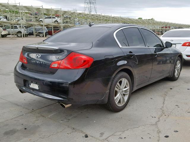 JN1CV6AR4DM759489 - 2013 INFINITI G37 BLACK photo 4