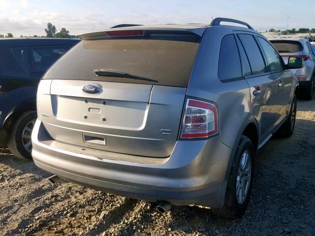 2FMDK48C88BA51611 - 2008 FORD EDGE SEL GRAY photo 4