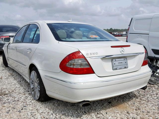 WDBUF56X48B302956 - 2008 MERCEDES-BENZ E 350 WHITE photo 3