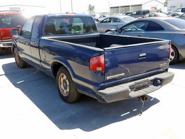 1GTCS19X5W8540595 - 1998 GMC SONOMA BLUE photo 3