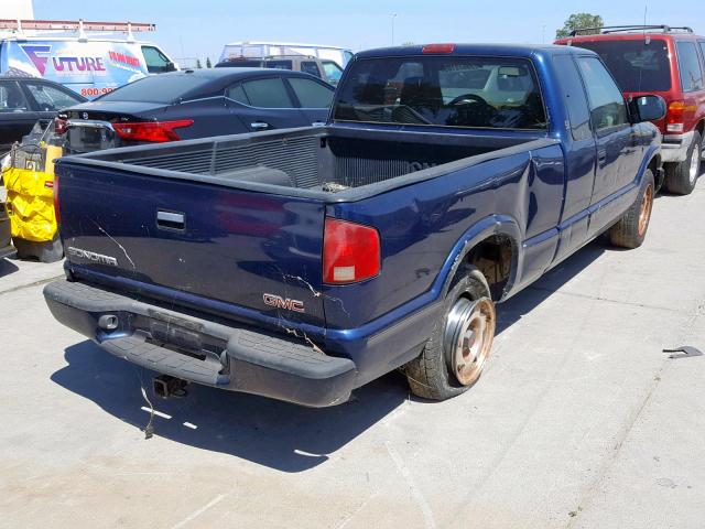 1GTCS19X5W8540595 - 1998 GMC SONOMA BLUE photo 4