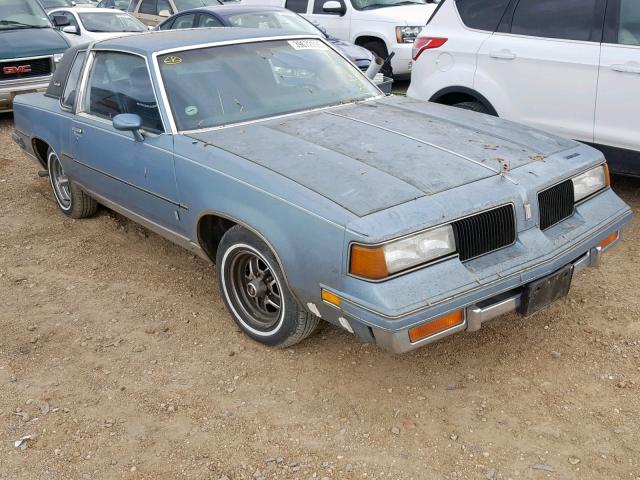 1G3GK11Y5HR301714 - 1987 OLDSMOBILE CUTLASS SA BLUE photo 1