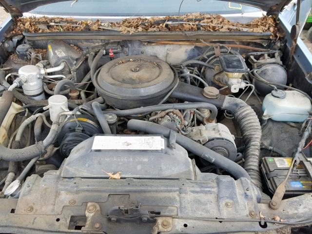 1G3GK11Y5HR301714 - 1987 OLDSMOBILE CUTLASS SA BLUE photo 7