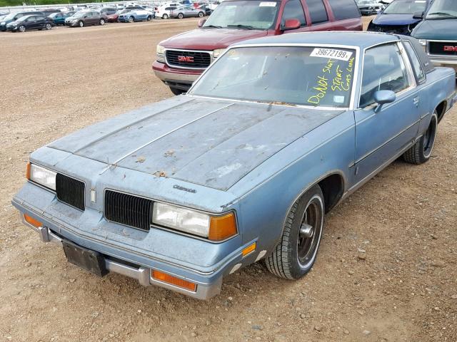 1G3GK11Y5HR301714 - 1987 OLDSMOBILE CUTLASS SA BLUE photo 9