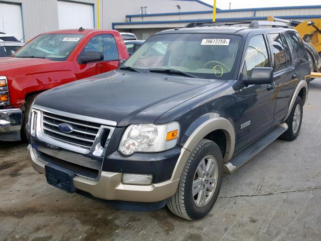 1FMEU64E87UB87375 - 2007 FORD EXPLORER E GRAY photo 2