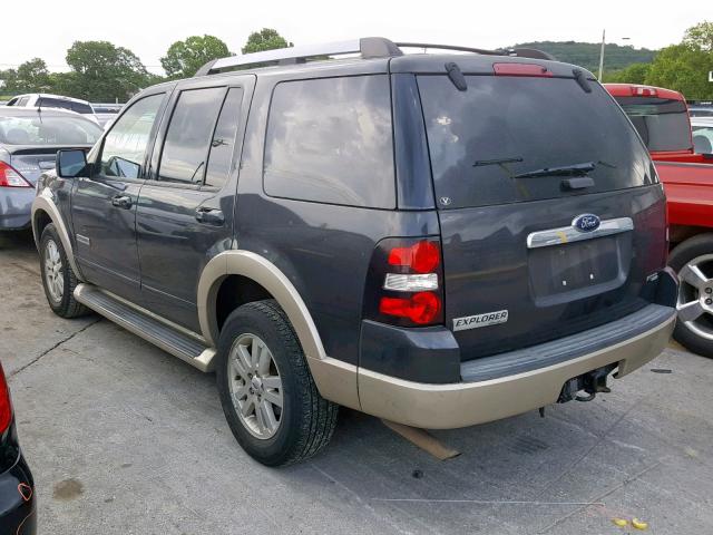 1FMEU64E87UB87375 - 2007 FORD EXPLORER E GRAY photo 3