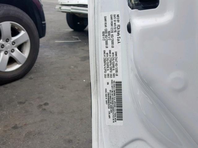 ZFBERFBB8H6E05356 - 2017 RAM PROMASTER 白色 照片 10