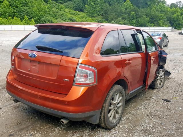 2FMDK38CX7BB61990 - 2007 FORD EDGE SEL ORANGE photo 4