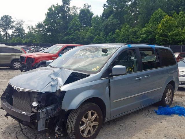 2A4RR5D11AR373272 - 2010 CHRYSLER TOWN & COU BLUE photo 2