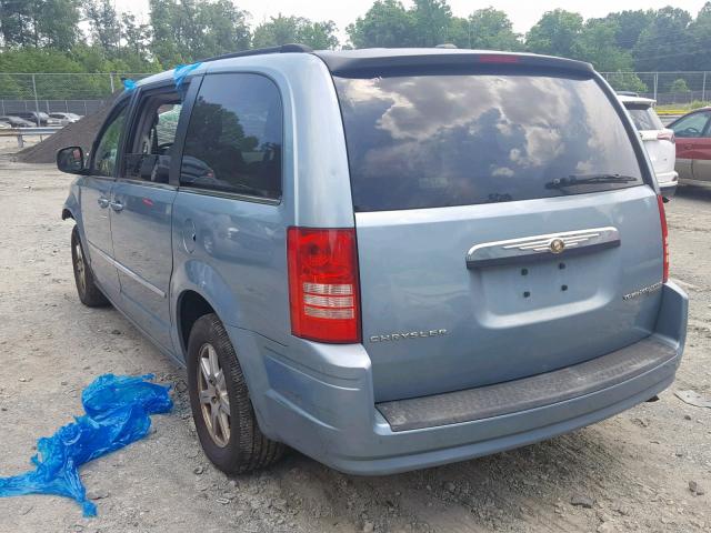 2A4RR5D11AR373272 - 2010 CHRYSLER TOWN & COU BLUE photo 3