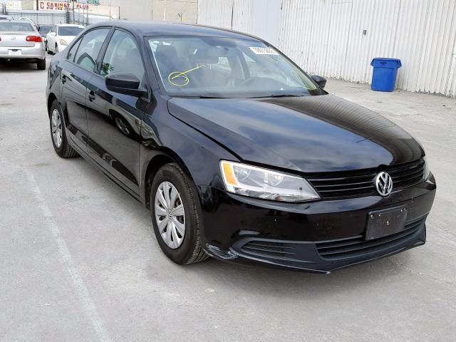 3VW2K7AJXEM435452 - 2014 VOLKSWAGEN JETTA BASE BLACK photo 1