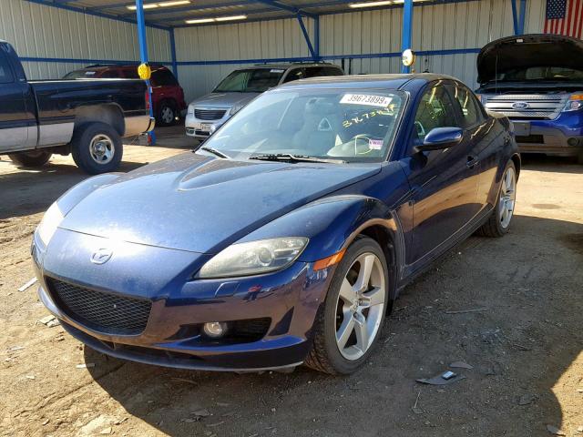 JM1FE173480214499 - 2008 MAZDA RX8 BLUE photo 2