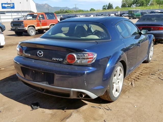 JM1FE173480214499 - 2008 MAZDA RX8 BLUE photo 4