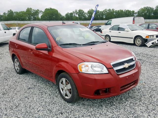 KL1TD5DE1AB119578 - 2010 CHEVROLET AVEO LS RED photo 1