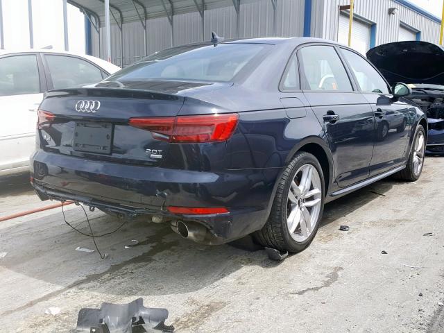 WAUKMAF48HN058396 - 2017 AUDI A4 ULTRA P BLUE photo 4