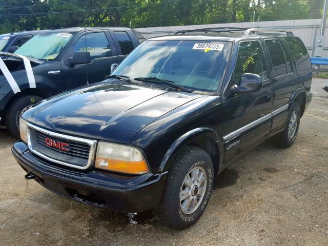 1GKDT13W5W2569992 - 1998 GMC JIMMY BLACK photo 2