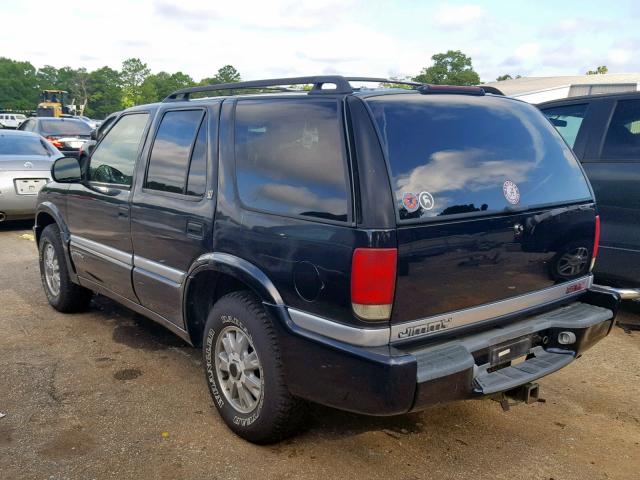 1GKDT13W5W2569992 - 1998 GMC JIMMY BLACK photo 3