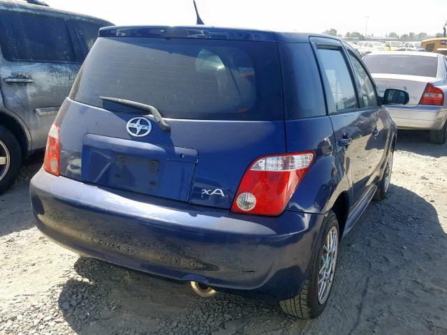 JTKKT624860133948 - 2006 TOYOTA SCION XA BLUE photo 4