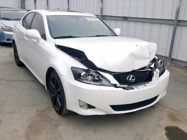 JTHBK262X85081271 - 2008 LEXUS IS 250 WHITE photo 1