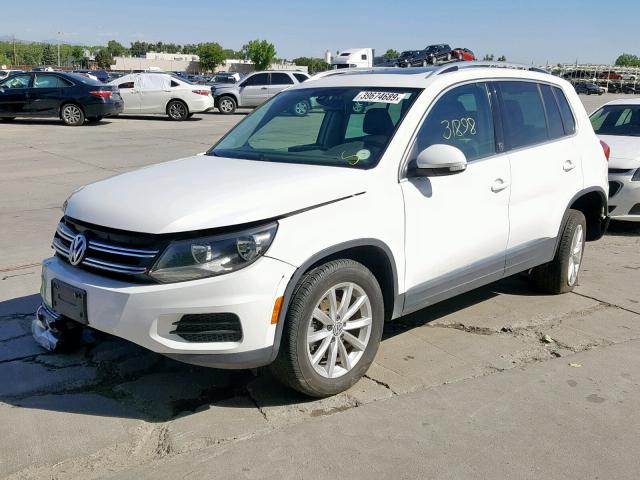 WVGSV7AX3HK016042 - 2017 VOLKSWAGEN TIGUAN WOL WHITE photo 2