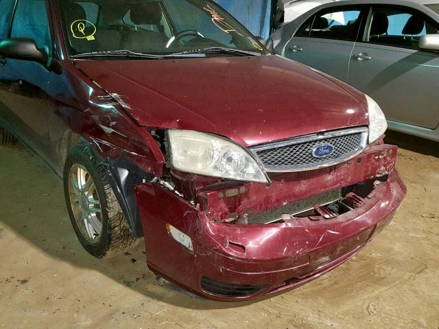 1FAFP31N96W176770 - 2006 FORD FOCUS ZX3 RED photo 9
