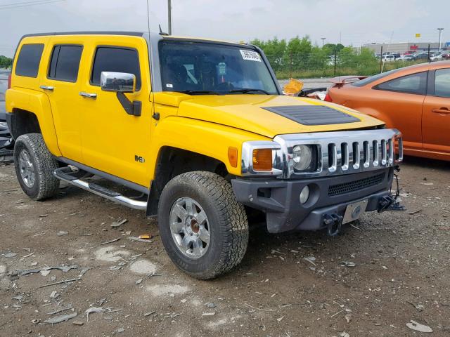 5GTDN13E078125732 - 2007 HUMMER H3 YELLOW photo 1