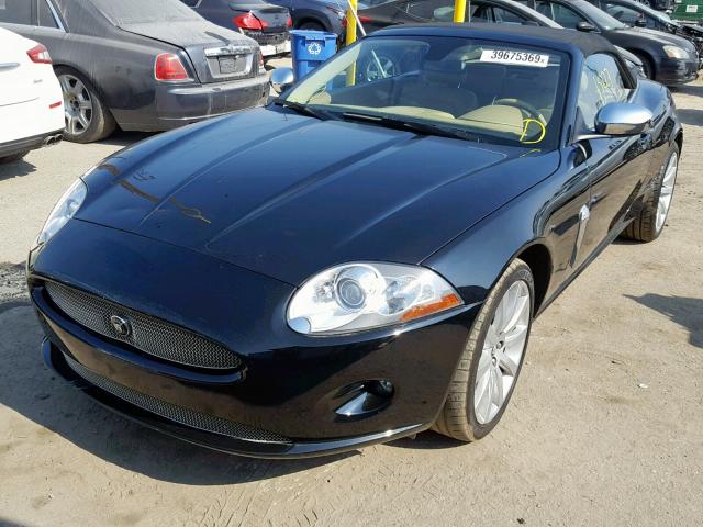 SAJWA44B385B22204 - 2008 JAGUAR XK BLACK photo 2