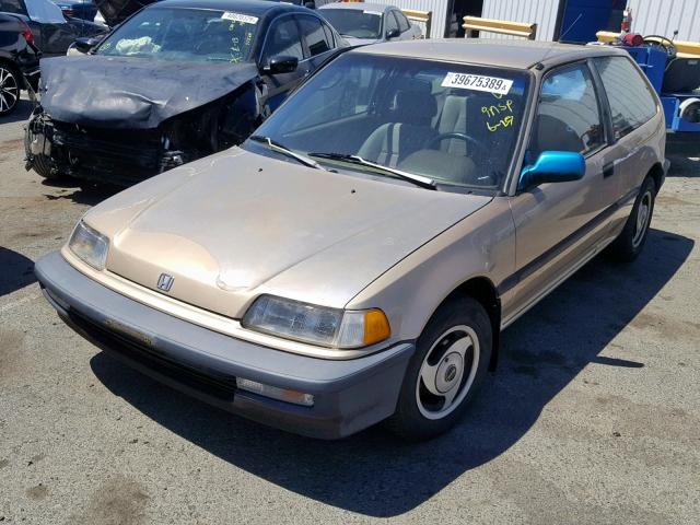 2HGED6353LH563050 - 1990 HONDA CIVIC DX GOLD photo 2