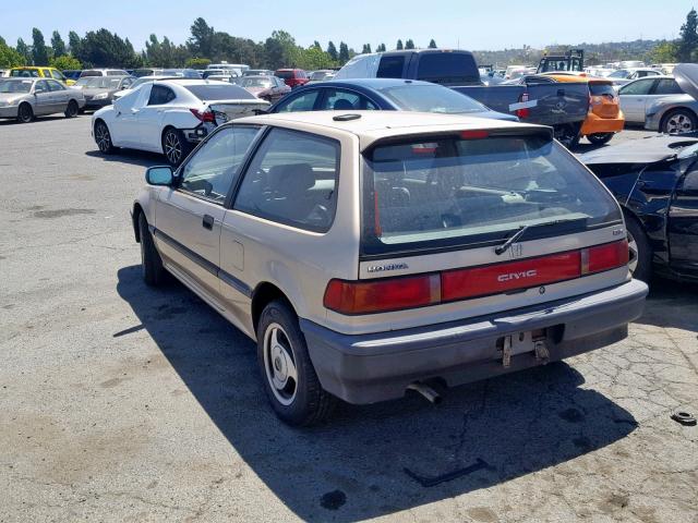 2HGED6353LH563050 - 1990 HONDA CIVIC DX GOLD photo 3