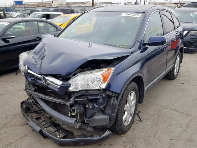 5J6RE48749L060466 - 2009 HONDA CR-V EXL BLUE photo 2